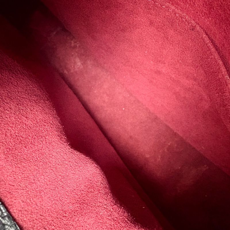 Loewe Logo Shape Stamping Top Handle Bag Mini Tote Bag Black Grained Leather