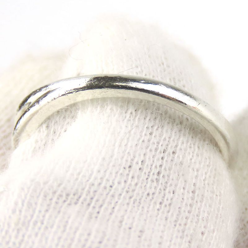 Tiffany & Co Ring ・ Ring Heart Ribbon Silver 925 18K Yellow Gold Approx 3.2g