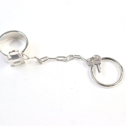 Hermes Alfa Kelly Ag925 Clochette Cadenas Double Ring - Ring Accessory Silver
