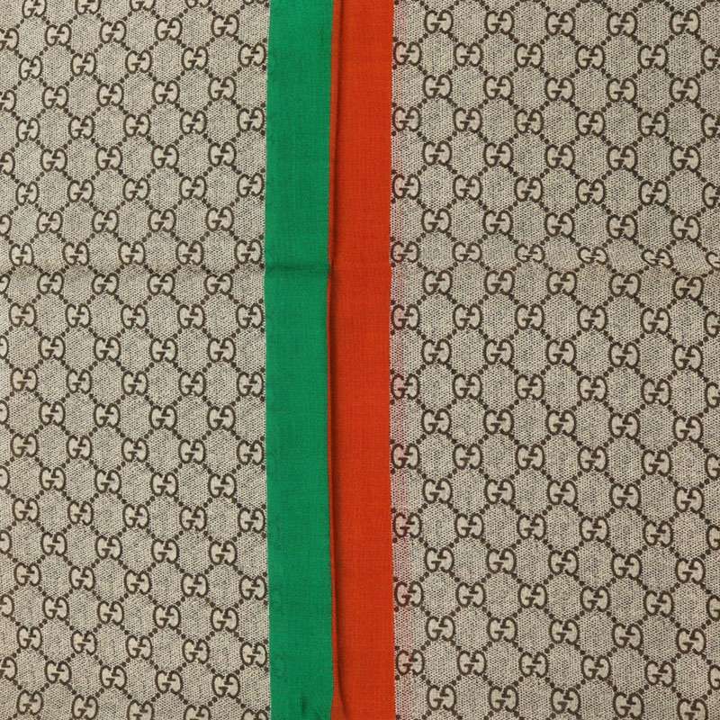 Gucci 636285 4g200 FAKE NOT GG Patterned Scarf Men's