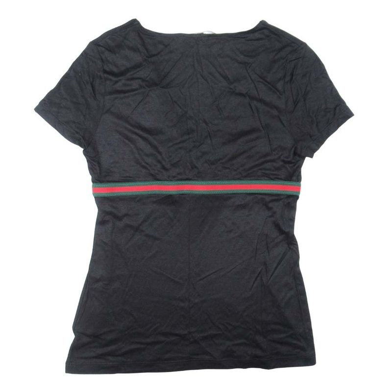 Good Tom Ford Period Vintage Gucci Sherry Line Ribbon V Neck T-Shirt Short