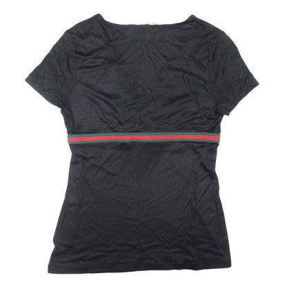 Good Tom Ford Period Vintage Gucci Sherry Line Ribbon V Neck T-Shirt Short