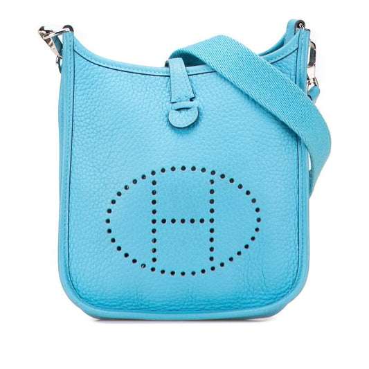 Hermes Evelyn TPM Blue Taurillon Clemence Ladies Hermes