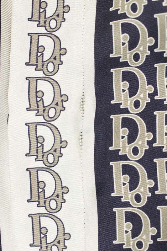 Dior 21SS 013c502a5095 Obscure All Over Silk Long Sleeve Shirt Men 38