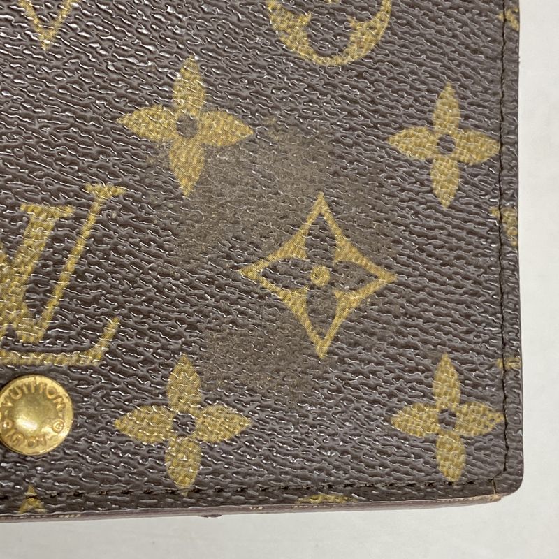 Louis Vuitton Wallet Monogram Porte Monnaie Zip M61735 Brown Ladies