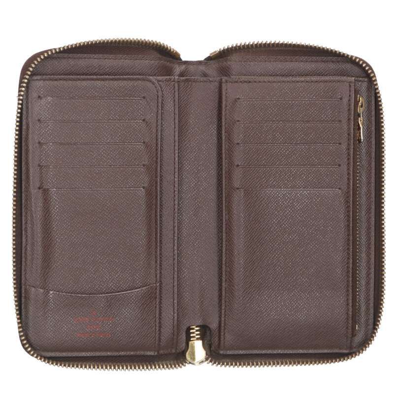Louis Vuitton N60028 Zippy Wallet Damier Compact Round Zip Wallet Men's