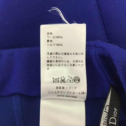 Christian DIOR - Wool Bijoux Button Skirt - 36 - Navy - Women's