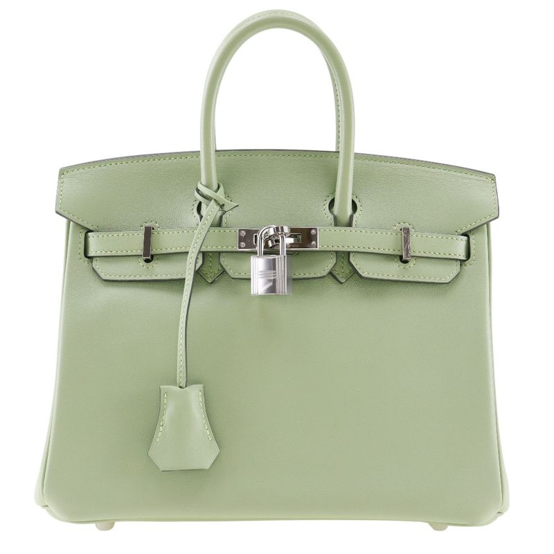 Hermes Birkin 25 Vorsluft Cricket Green Y Handbag
