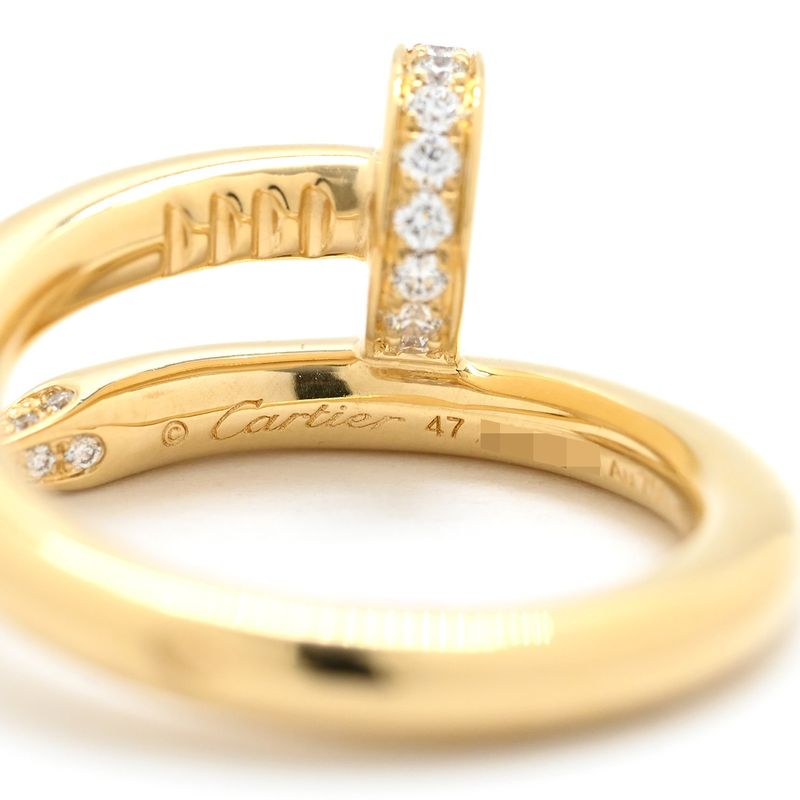 Cartier Ring Juste Un Clou Diamond 18k Yellow Gold Diamond Yellow Gold #47