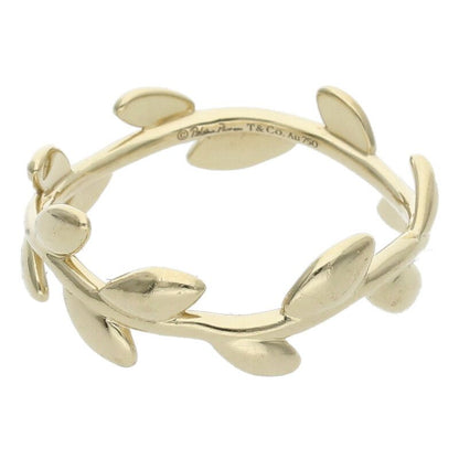 Tiffany & Co Olive Leaf 18K Yellow Goldring Men's #11