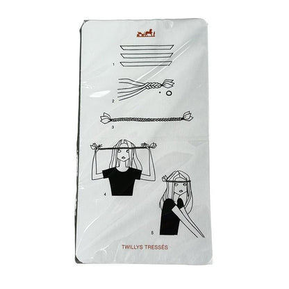 Hermes Like Small Item Scarf Knotting Card/cartes A Nouer/knotting CARD Orange