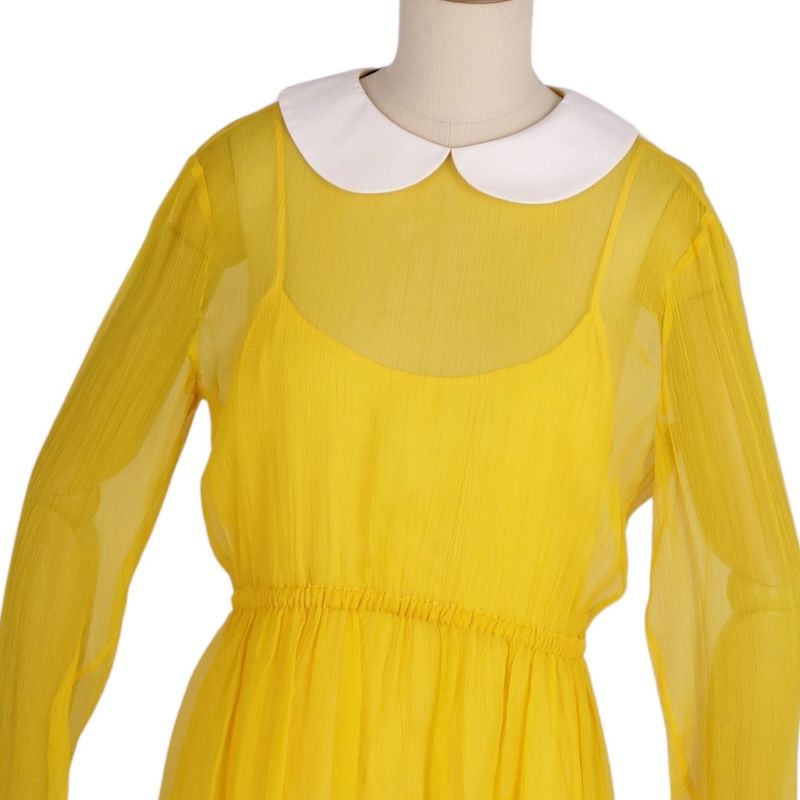 Gucci Dress 728125 Chiffon Silk Top