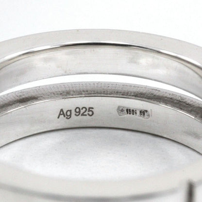 Gucci Logo Silver 925 9.5 Ladies 6.1g Ring