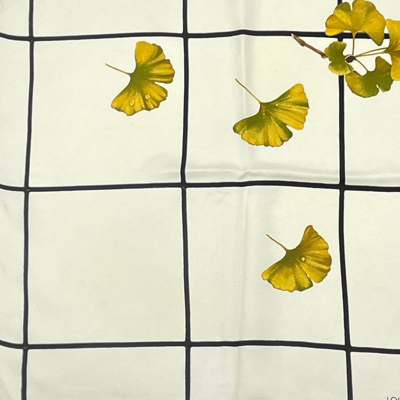 Louis Vuitton Scarf Tree Leaves Yellow