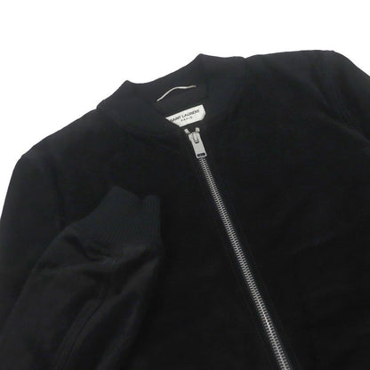 Saint Laurent Paris 344674 Eddie Period Suede Leather Jacket Blouson Black 50