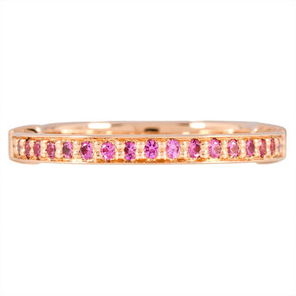 Tiffany & Co Tiffany & Co Lock Small Ring Pink Sapphire Approx 11 18K Pink Gold