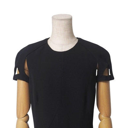 Gucci Dress Size 38 Short Sleeves Dress Silk Black Made In Italy 20250428 Ra4481