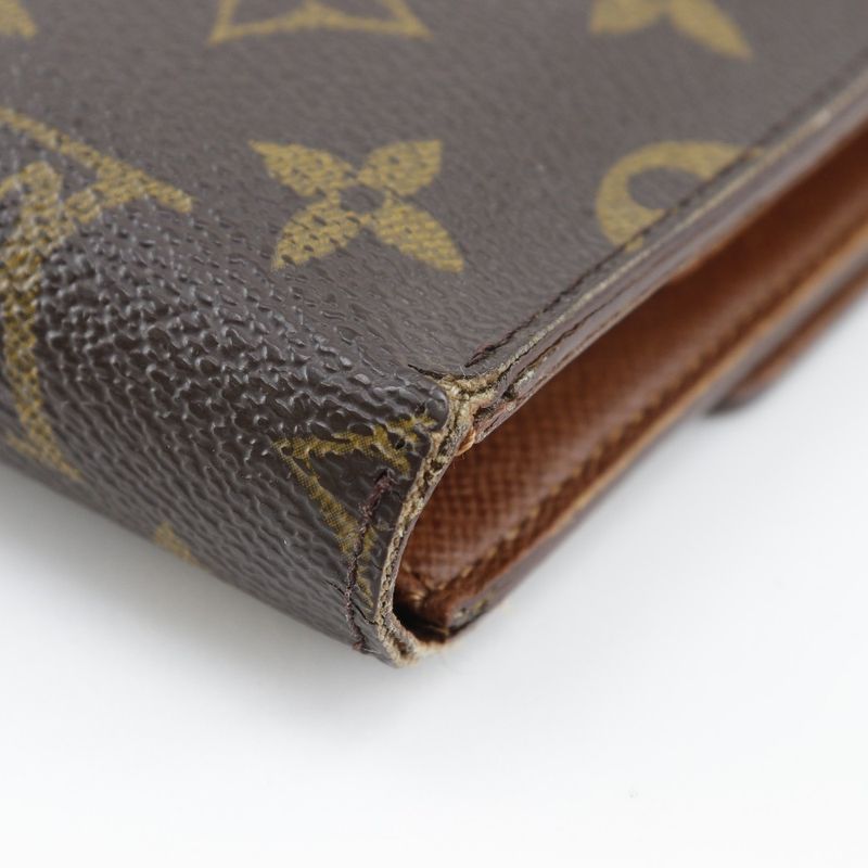 Louis Vuitton Porte Trésor Étui Papier M61202 Monogram Canvas Brown Sp1000