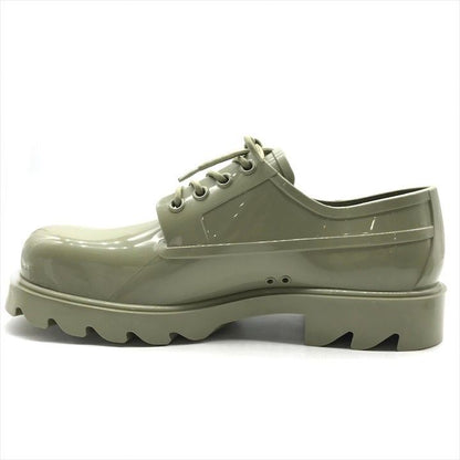 Bottega Veneta Stride Rubber Lace Up Shoes Khaki