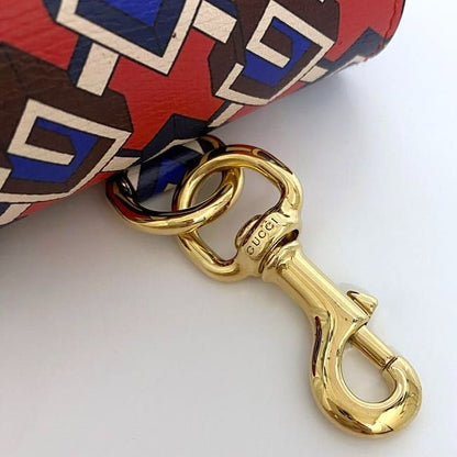 Gucci Air Pods Case Red Purple Geometric Excellent Condition