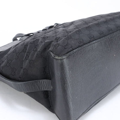 Gucci GG Canvas Leather Belt Tote Bag Shoulder Business Commuter Document Bag