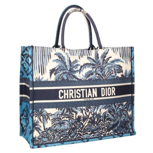 Dior BOOK TOTE Book Tote Palms Large Toile De Jouy Tote Bag Women's Large