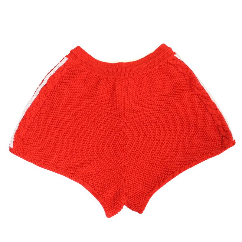 Gucci×adidas Gucci×adidas 693835 Linen Cotton Trefoil Embroidered Knit Shorts