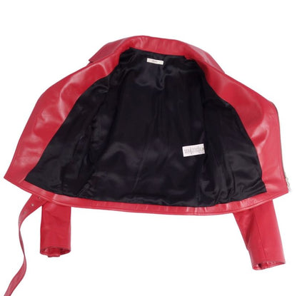 Celine Phoebe Period Jacket Leather Jacket Double Rider