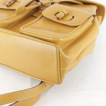 Gucci 003 2058 0016 Backpack Daypack Leather / Bamboo Women