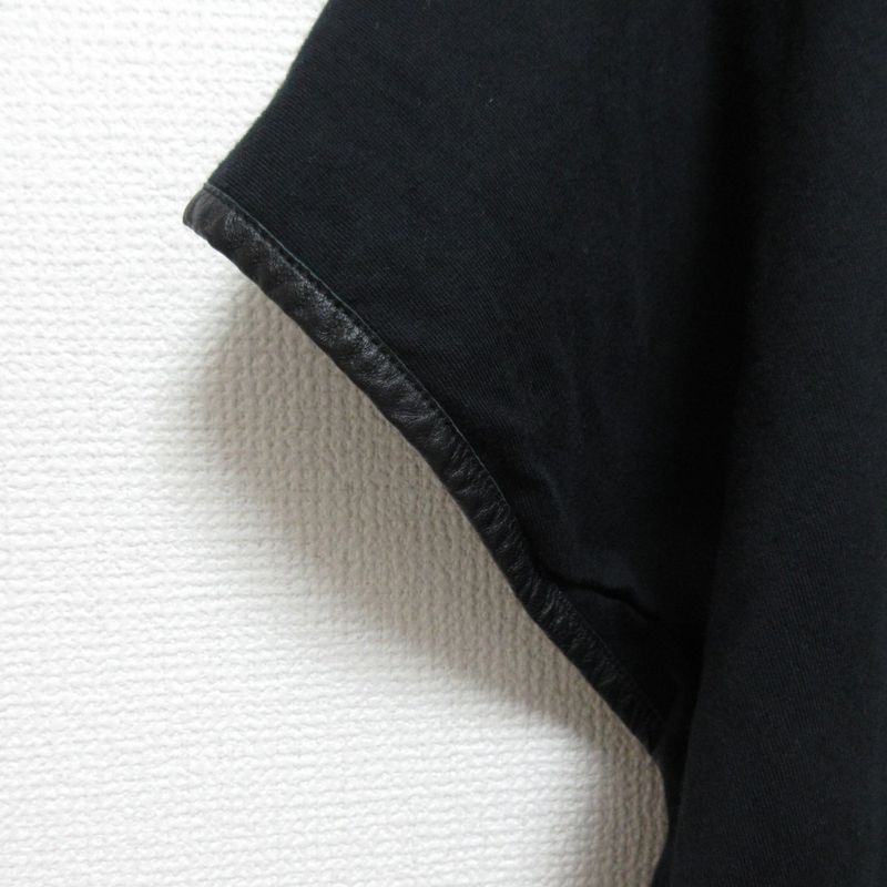 Good Celine Phoebe Period Leather Trim Layered Cut and Sewn Size S Black