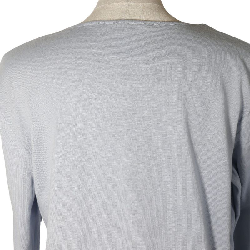 Chanel Coco Mark P25278v01765 Cotton Light Blue Women's Knit