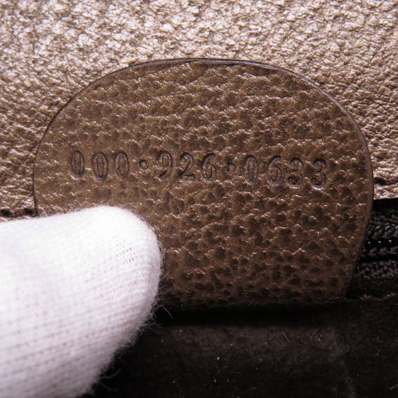 Gucci Bamboo Leather Bronze 000 926 Handbag 0061