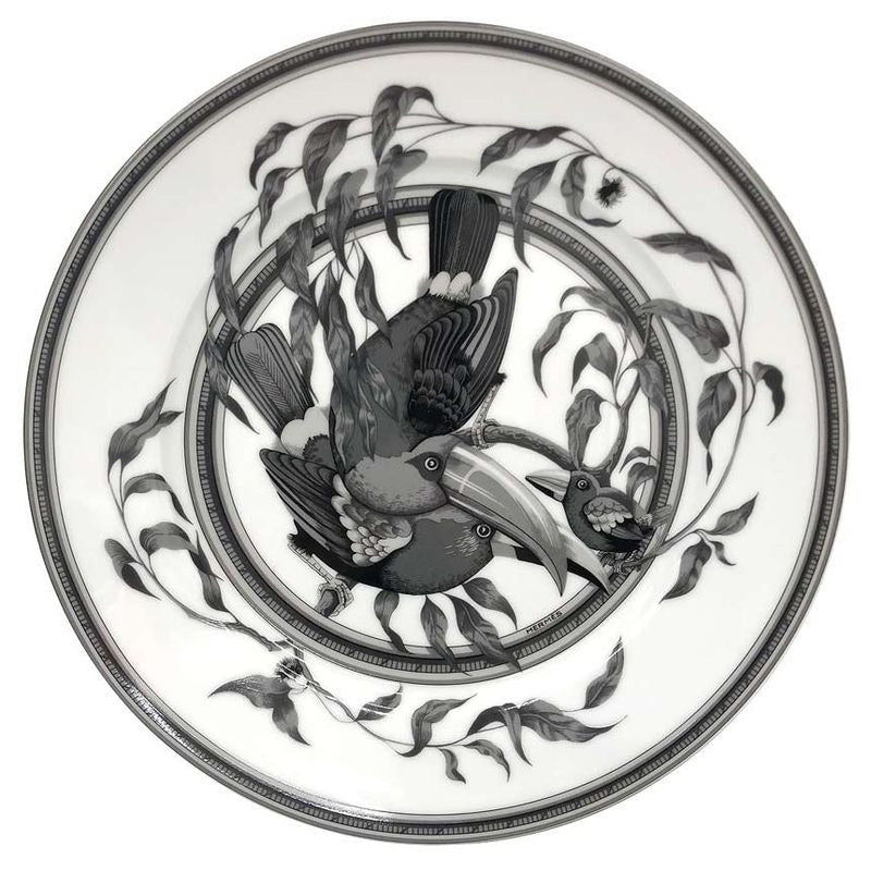 Hermes Estampe De Toucan Dina Plate 27 cm Large Bird
