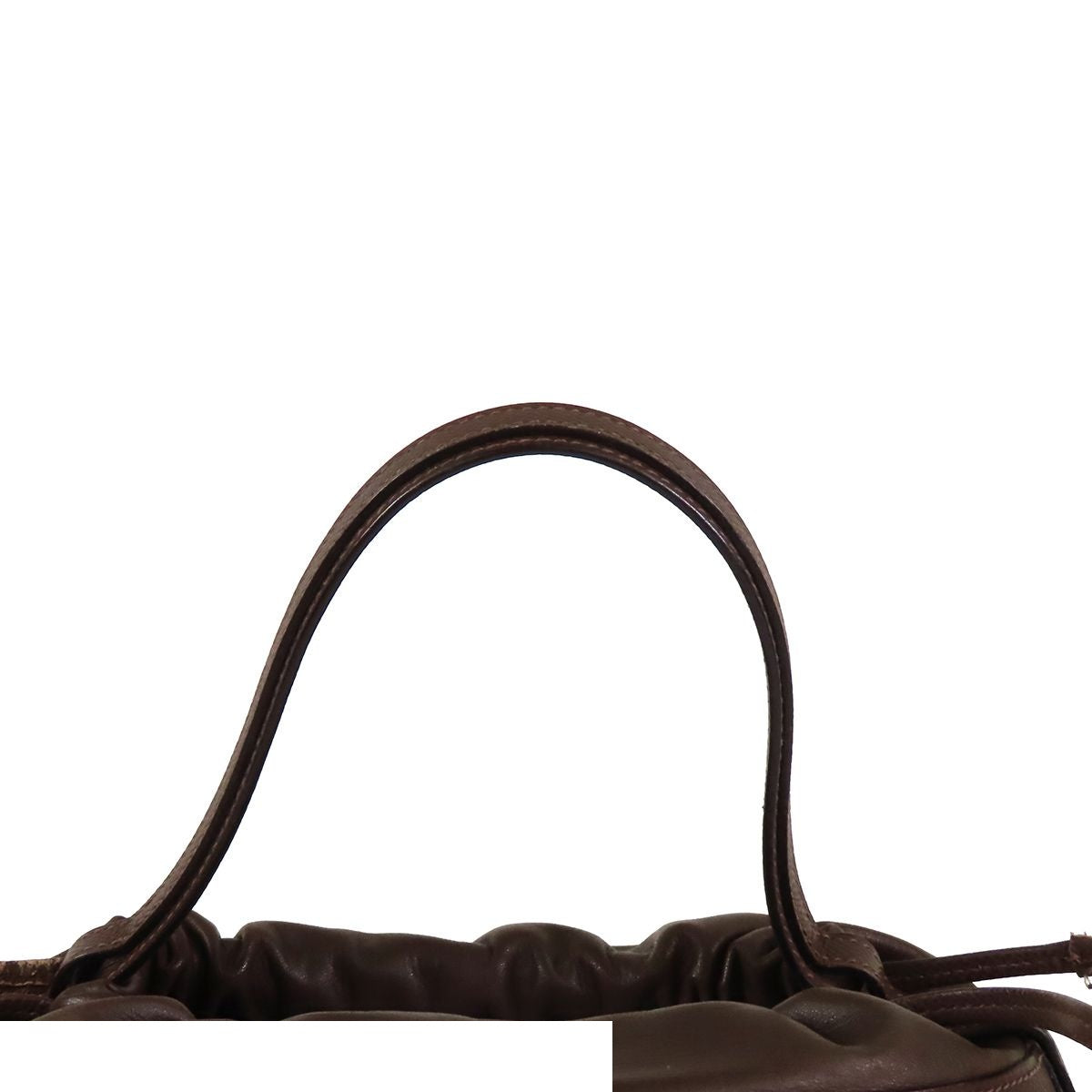 Hermes de Paris Chocolat Silver Epsom Handbag — view 4