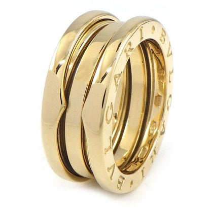 Bvlgari Ring Band Logo 18k Yellow Gold 52