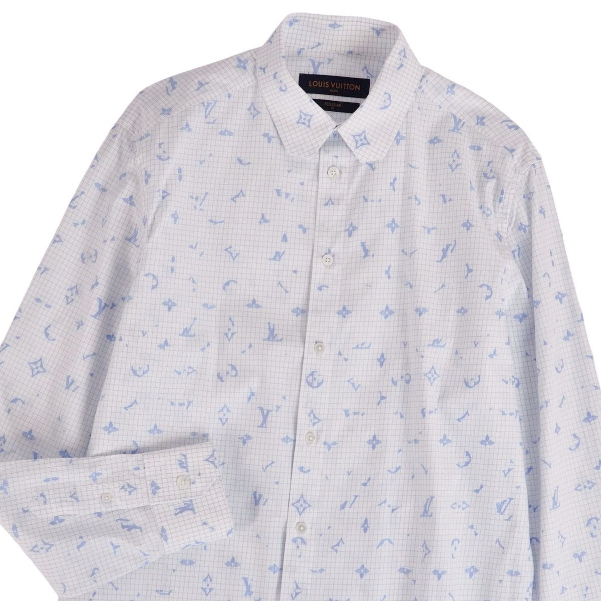 Louis Vuitton Shirt Long Sleeve Light Blue — view 2