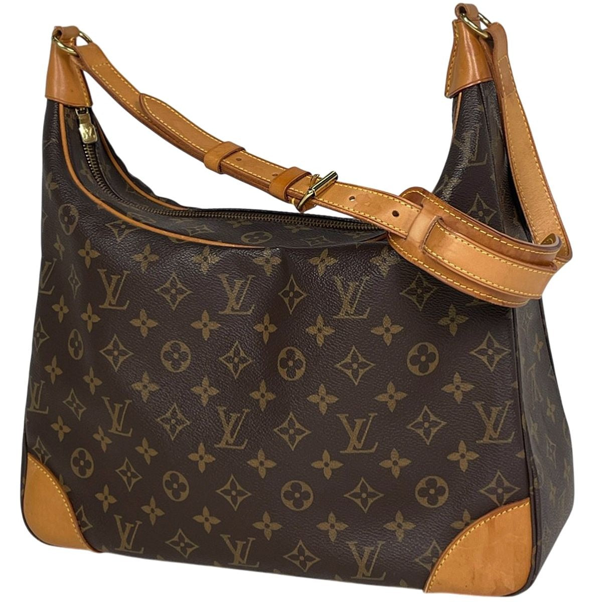 Louis Vuitton Boulogne 35 Shoulder Bag Monogram Brown