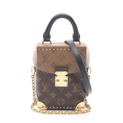Louis Vuitton Handbag Camera Box Noir Black Canvas Leather