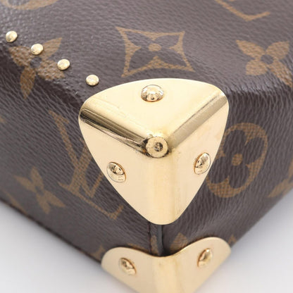 Louis Vuitton Handbag Camera Box Noir Black Canvas Leather — view 6
