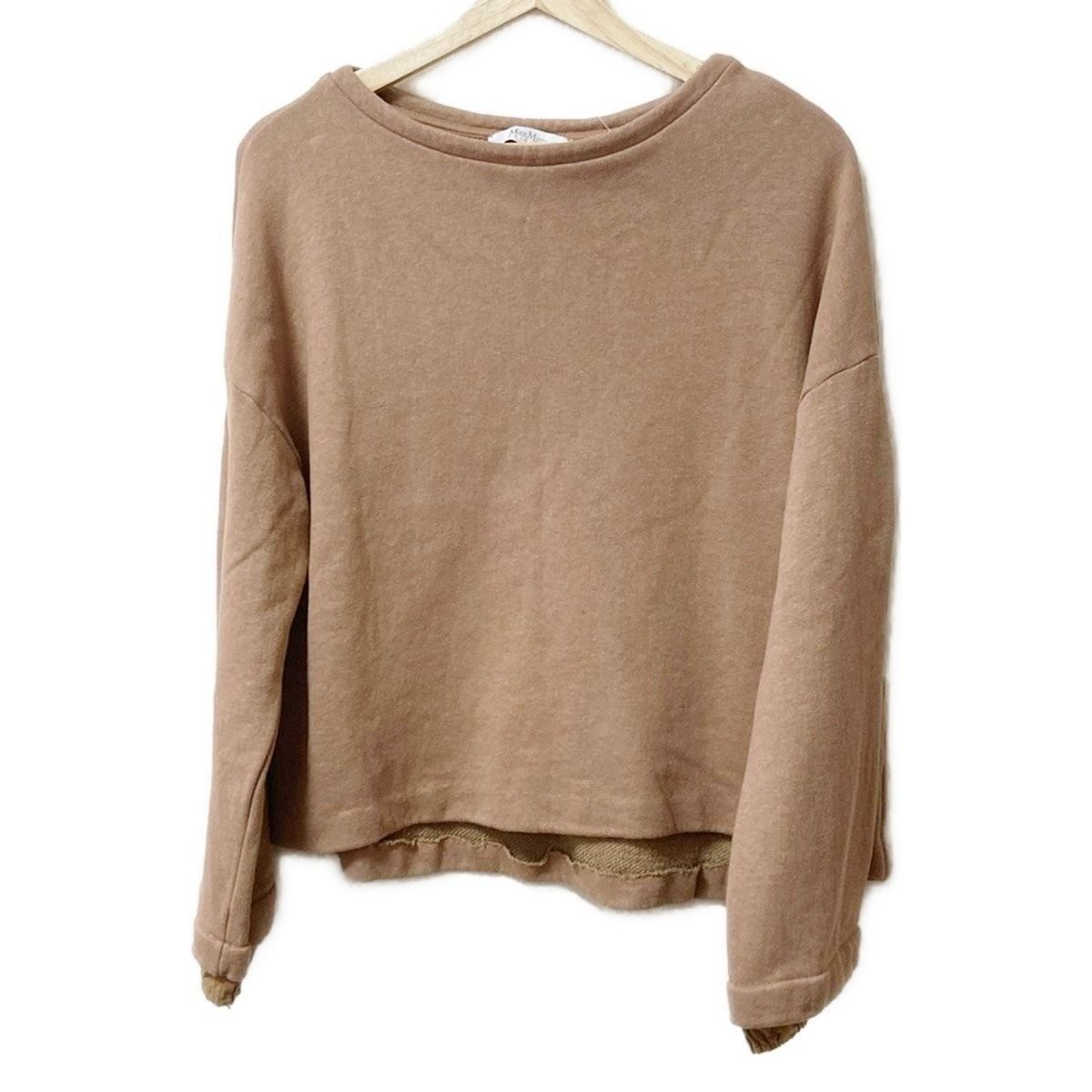 Max Mara Sweatshirt S Light Brown Long Sleeve Leisure Sneaker