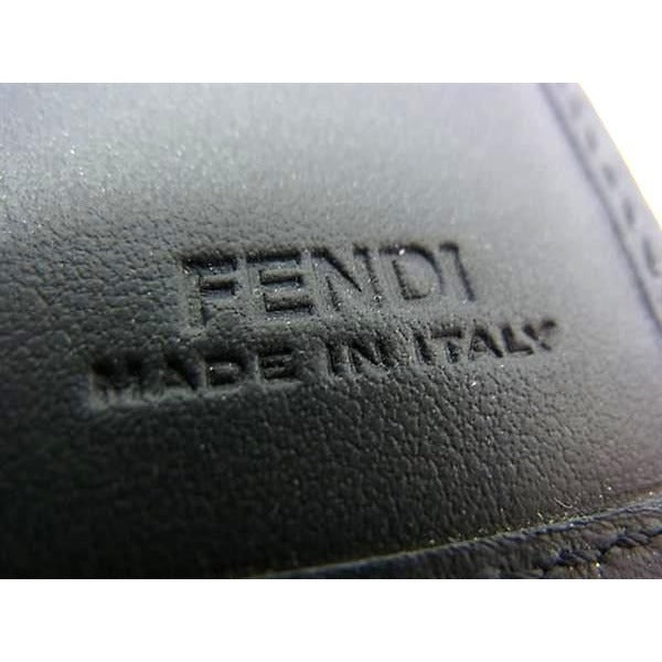 Fendi Zucca Folded Wallet in Red and Black Fh2646 — view 5