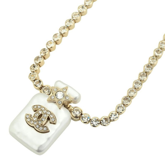 Chanel Constellation Crystal Embellished Gold/Silver Necklace