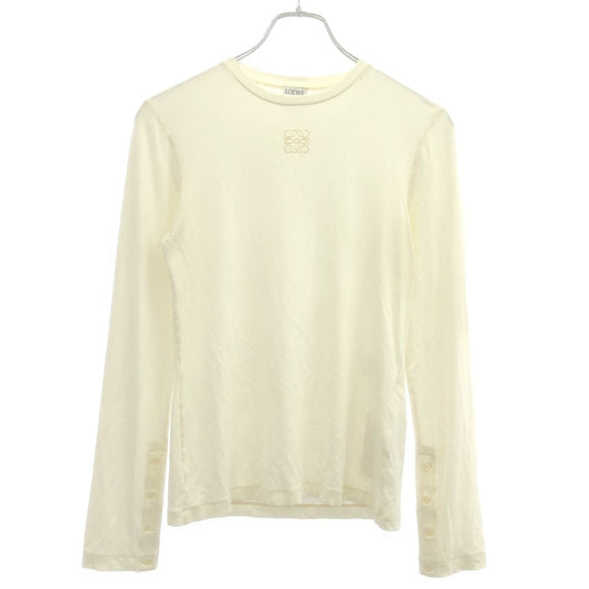 Loewe Anagram Long Sleeve Top Ivory