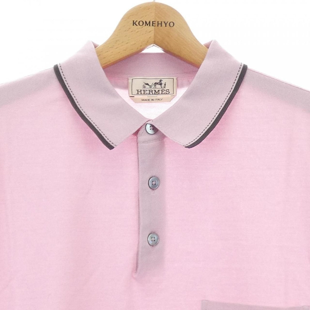 Hermes Polo Shirt Pink XL — view 5