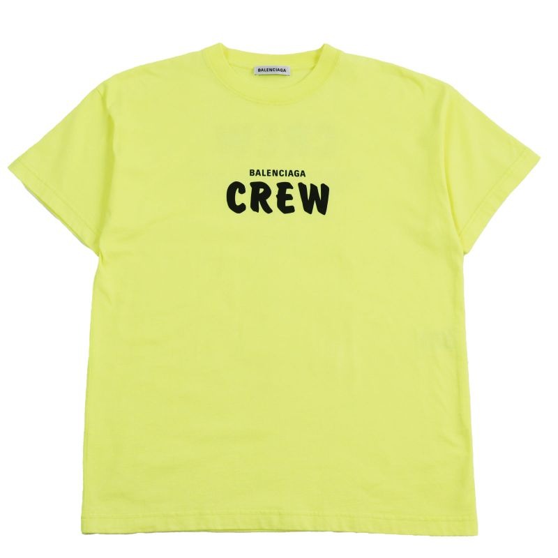 Balenciaga Crew Tee Printed Neck Short Sleeve T-Shirt Cut And 20SS
