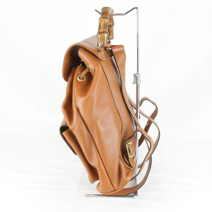 Gucci 003 58 0016 Bamboo Backpack/daypack Leather Women