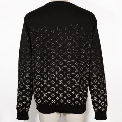 Louis Vuitton Monogram Gradient Rm232q USO Hkn44w Cotton Black Men's Sweater