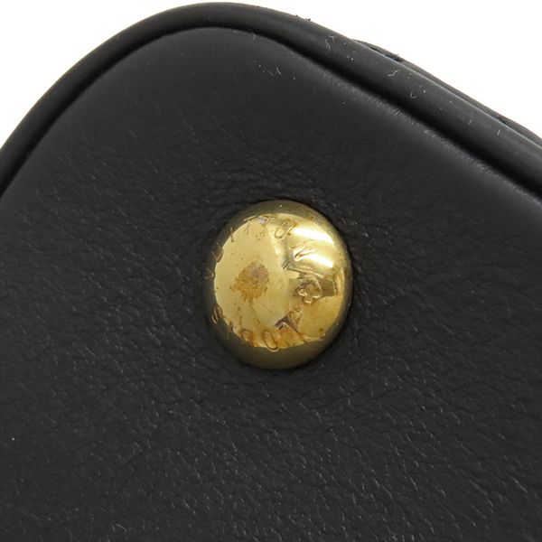 Louis Vuitton 2way Bag Alma Soft BB Calf Black Gold Hardware Black Shoulder