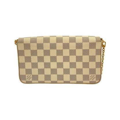 Louis Vuitton Damier Azur Pochette Shoulder Bag Gold — view 2