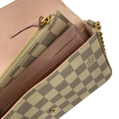 Louis Vuitton Damier Azur Pochette Shoulder Bag Gold — view 6